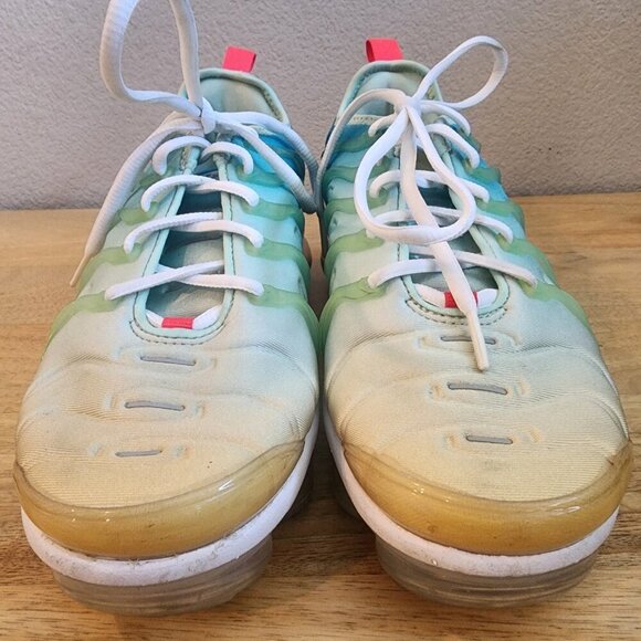 Nike Air Vapormax Plus Blue Green White Sneaker Shoes Womens Sz 8 | DQ7651-300 - Picture 7 of 13